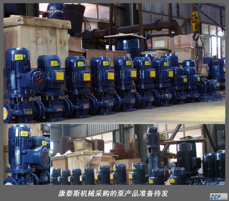 康泰斯機械向我廠訂購一批管道泵